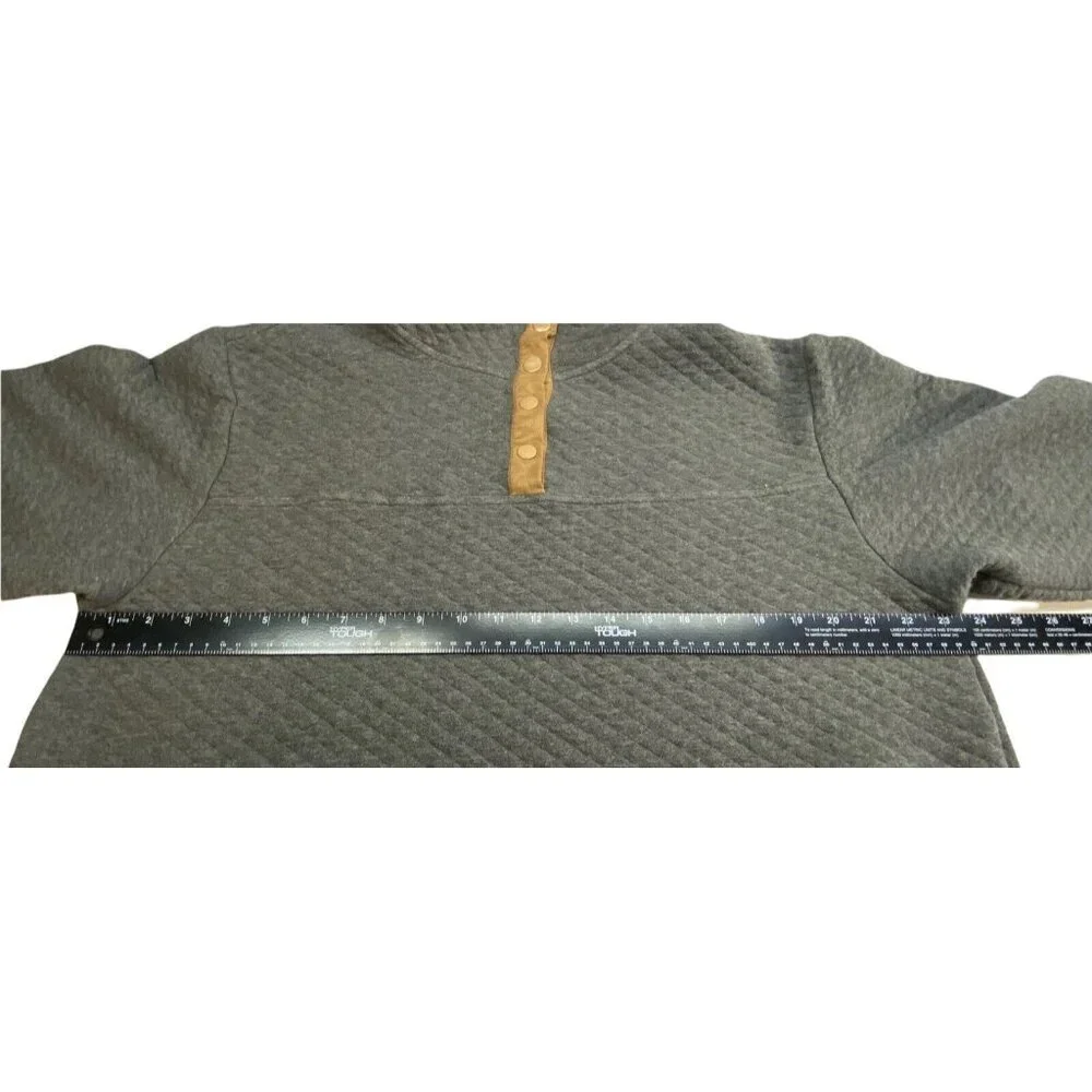 KOOLABURRA‎ by UGG Women Quilted Sweatshirt Funnel Neck Sz 1X Gray Casual 3-3